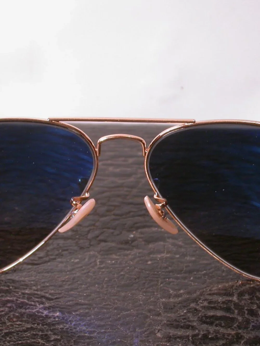 Ray Ban Gold Metal Classic Large Aviator Shades Sunglasses Made in ITALY